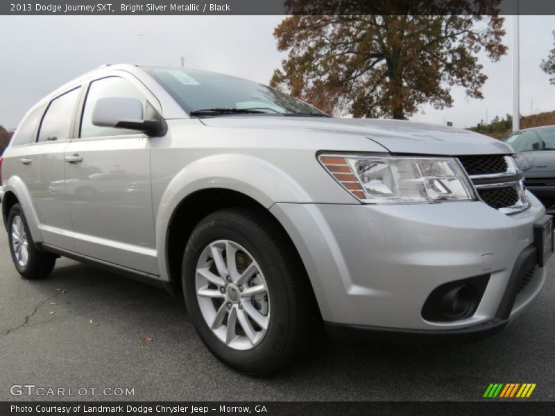 Bright Silver Metallic / Black 2013 Dodge Journey SXT