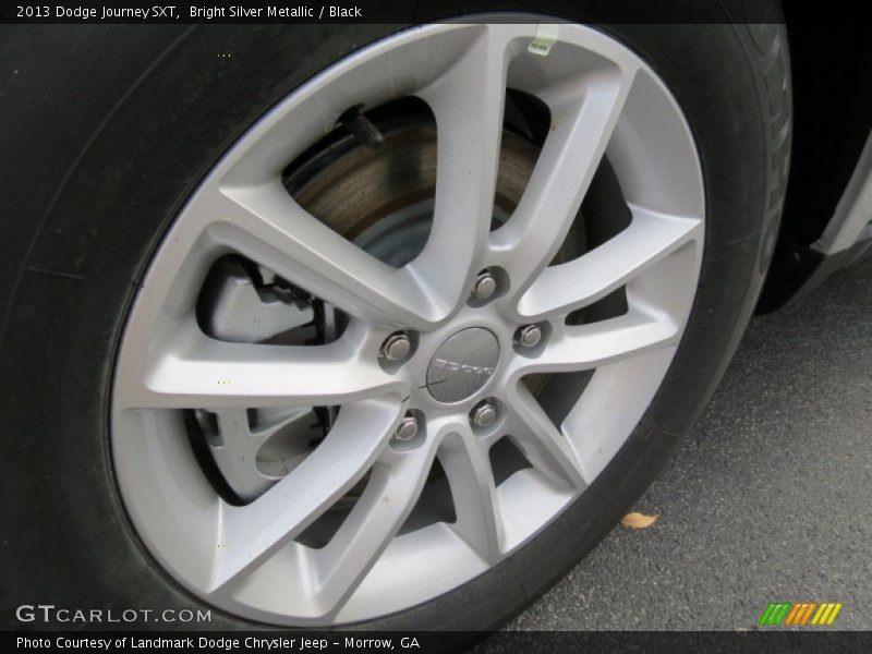 Bright Silver Metallic / Black 2013 Dodge Journey SXT