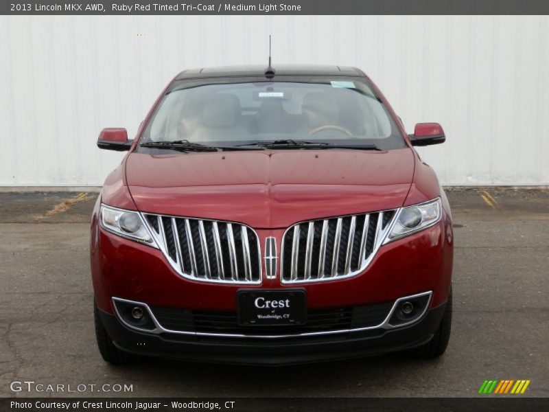 Ruby Red Tinted Tri-Coat / Medium Light Stone 2013 Lincoln MKX AWD