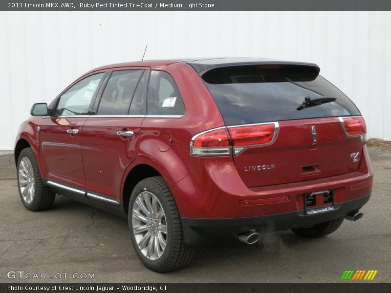 Ruby Red Tinted Tri-Coat / Medium Light Stone 2013 Lincoln MKX AWD