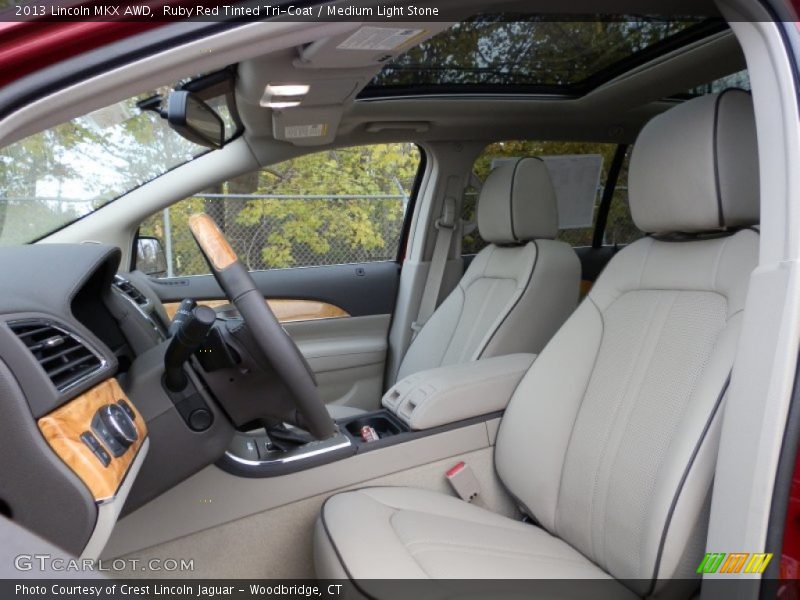 Ruby Red Tinted Tri-Coat / Medium Light Stone 2013 Lincoln MKX AWD