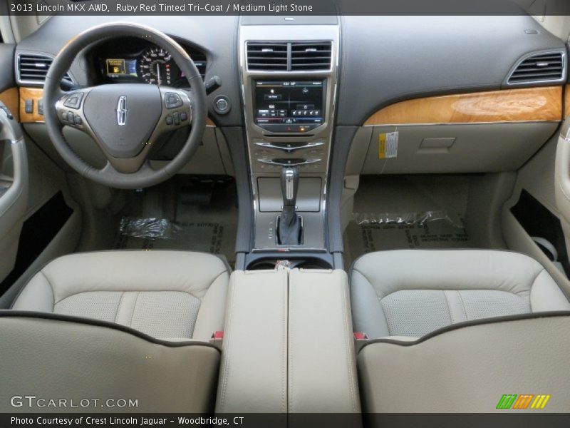 Ruby Red Tinted Tri-Coat / Medium Light Stone 2013 Lincoln MKX AWD