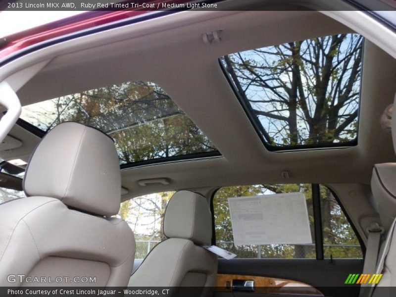 Ruby Red Tinted Tri-Coat / Medium Light Stone 2013 Lincoln MKX AWD