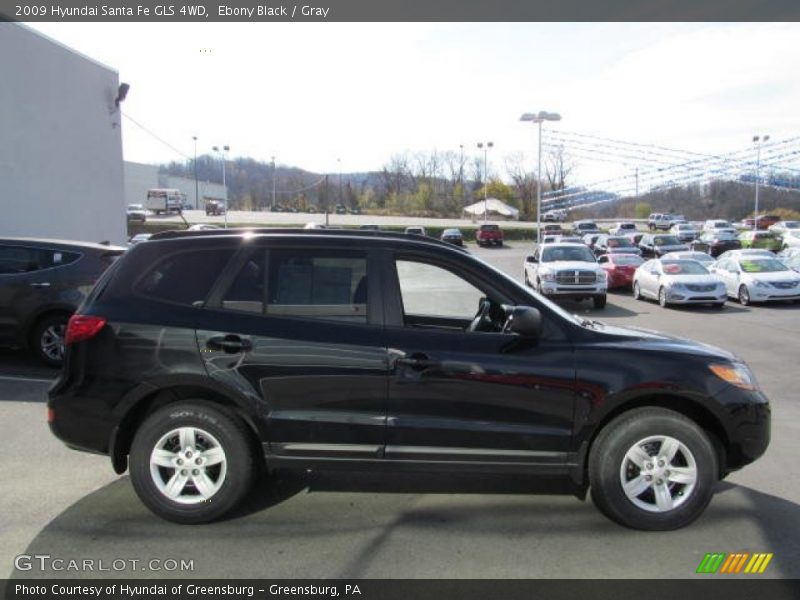 Ebony Black / Gray 2009 Hyundai Santa Fe GLS 4WD