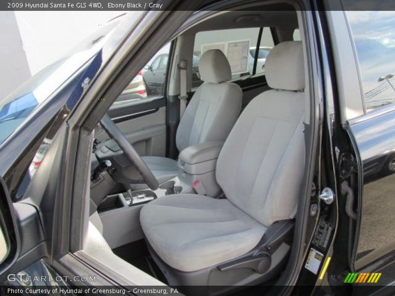 Ebony Black / Gray 2009 Hyundai Santa Fe GLS 4WD