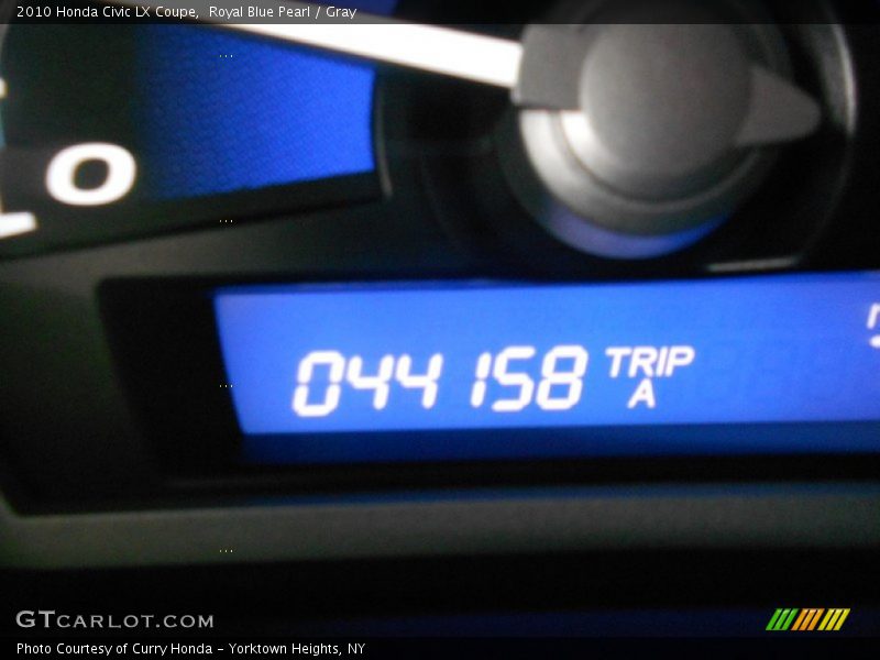 Royal Blue Pearl / Gray 2010 Honda Civic LX Coupe