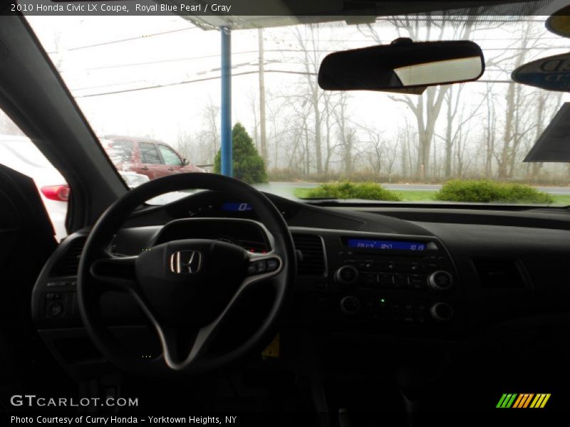 Royal Blue Pearl / Gray 2010 Honda Civic LX Coupe