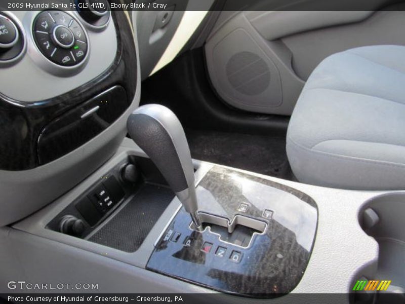 Ebony Black / Gray 2009 Hyundai Santa Fe GLS 4WD