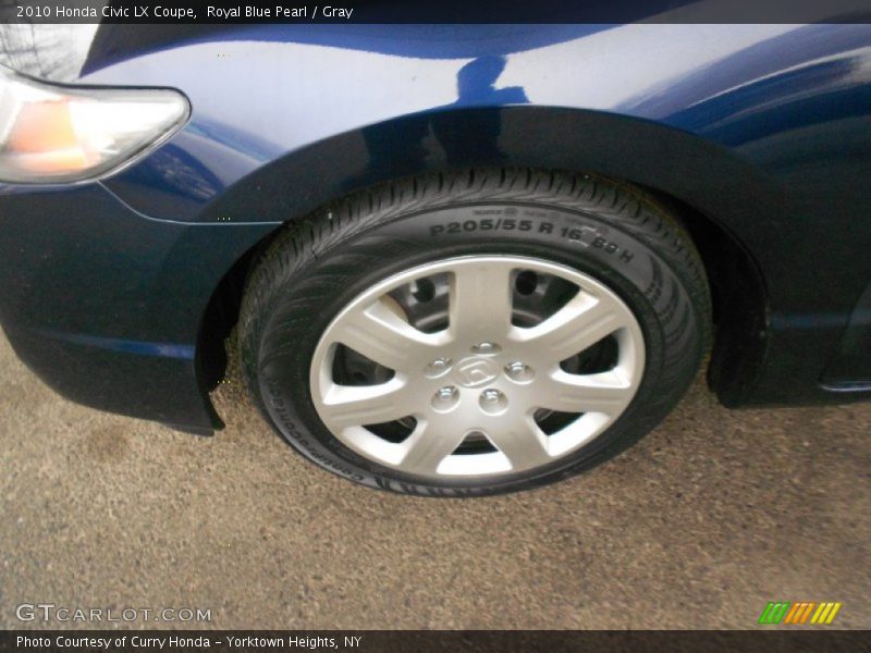 Royal Blue Pearl / Gray 2010 Honda Civic LX Coupe