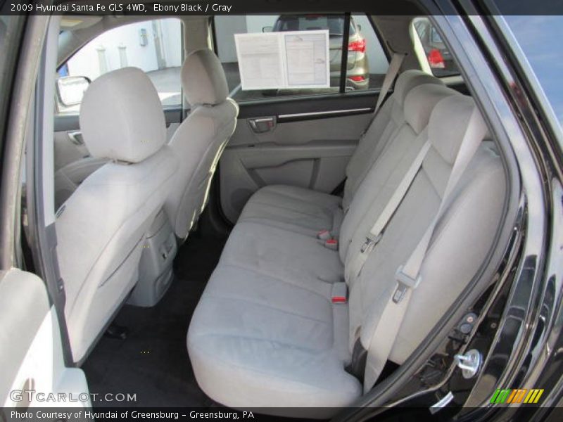 Ebony Black / Gray 2009 Hyundai Santa Fe GLS 4WD