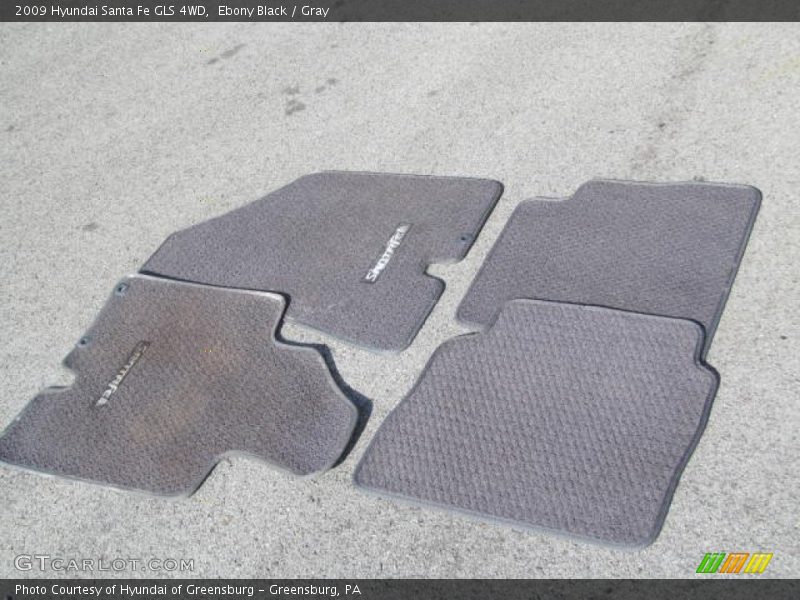 Ebony Black / Gray 2009 Hyundai Santa Fe GLS 4WD