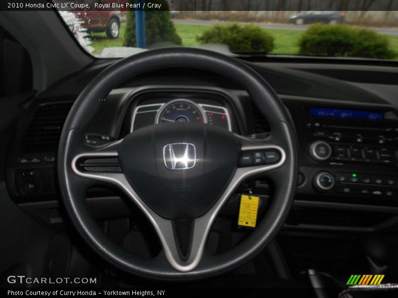 Royal Blue Pearl / Gray 2010 Honda Civic LX Coupe