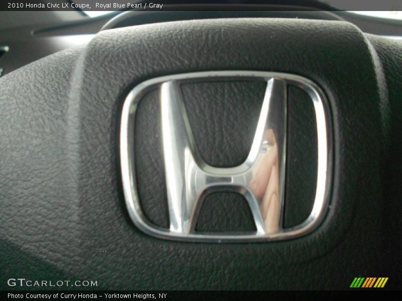 Royal Blue Pearl / Gray 2010 Honda Civic LX Coupe