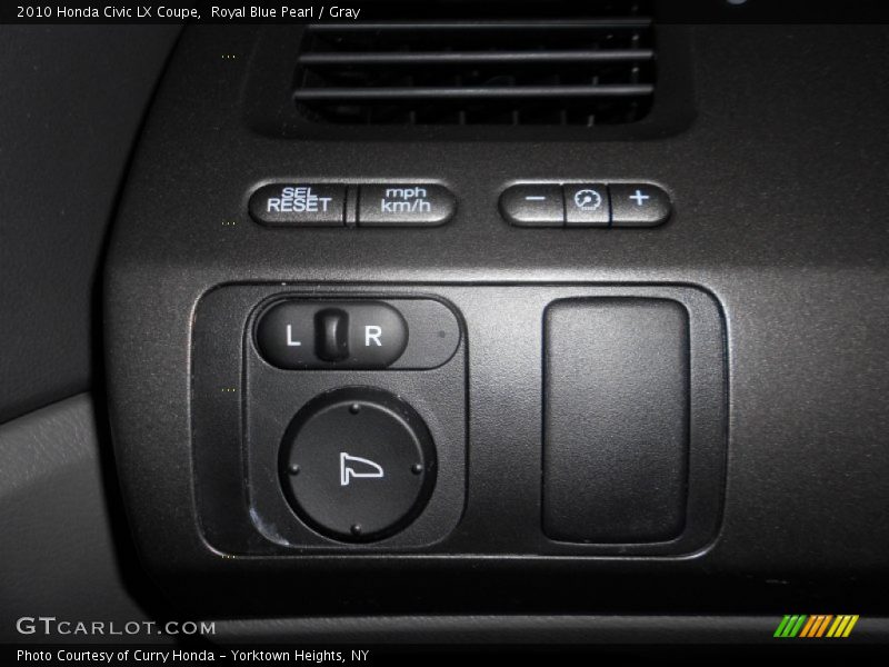 Royal Blue Pearl / Gray 2010 Honda Civic LX Coupe
