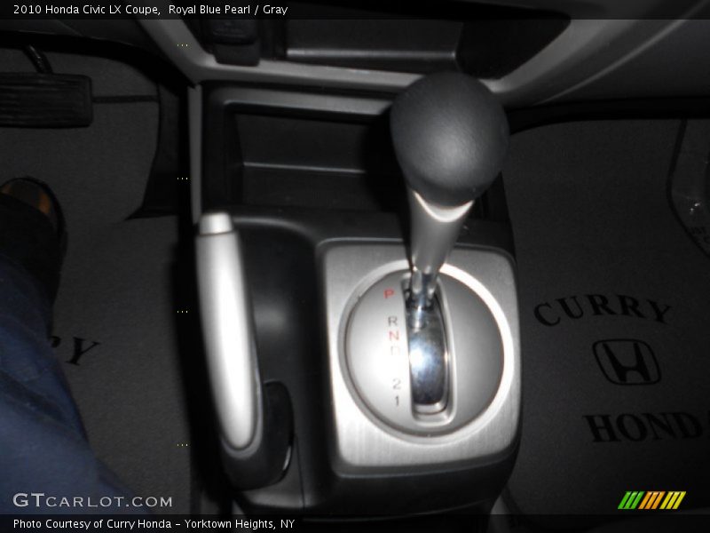 Royal Blue Pearl / Gray 2010 Honda Civic LX Coupe