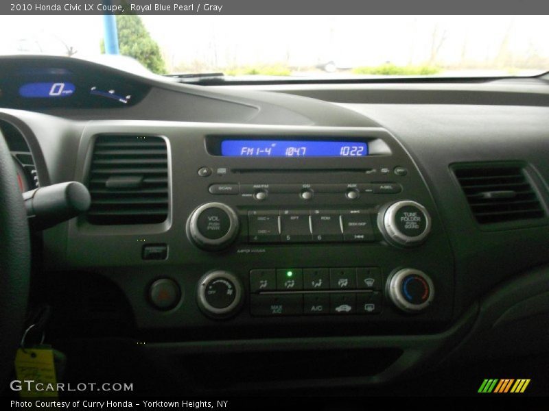 Royal Blue Pearl / Gray 2010 Honda Civic LX Coupe