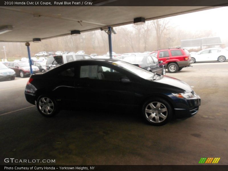 Royal Blue Pearl / Gray 2010 Honda Civic LX Coupe