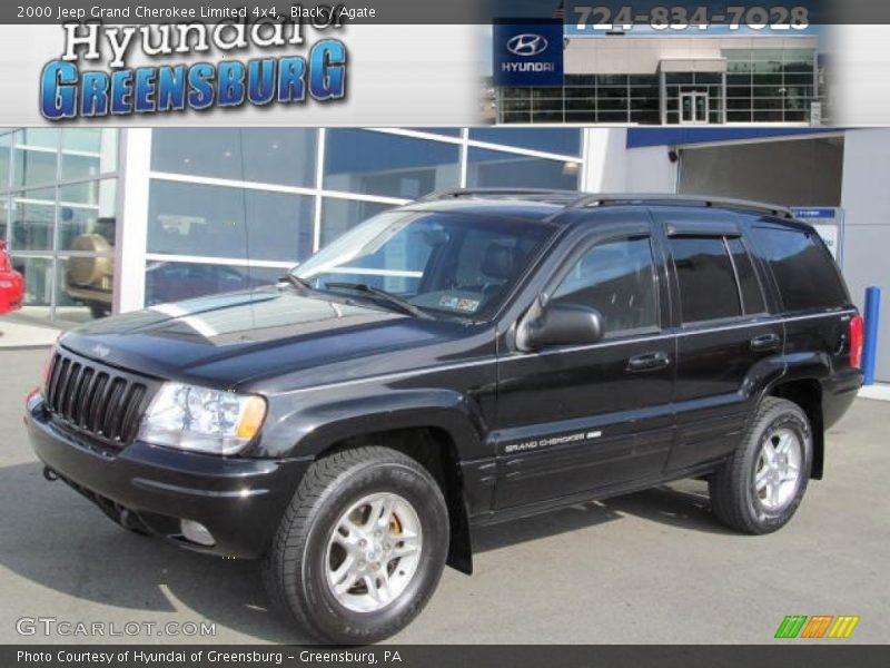 Black / Agate 2000 Jeep Grand Cherokee Limited 4x4