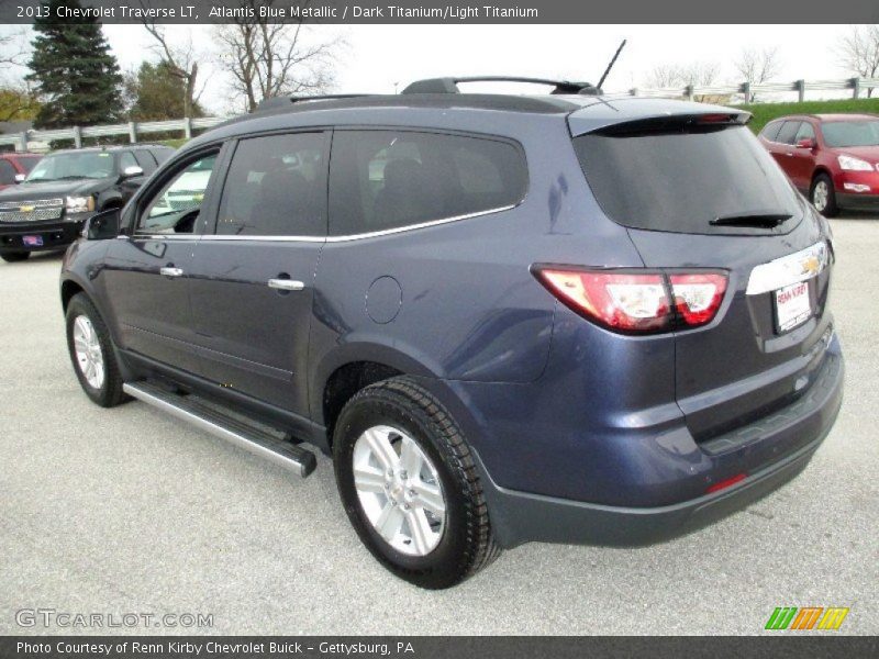 Atlantis Blue Metallic / Dark Titanium/Light Titanium 2013 Chevrolet Traverse LT