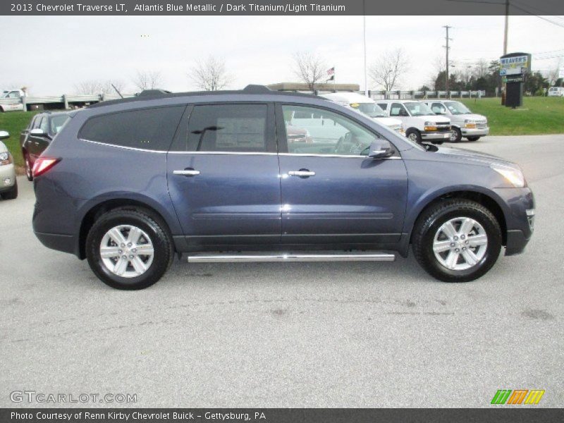 Atlantis Blue Metallic / Dark Titanium/Light Titanium 2013 Chevrolet Traverse LT