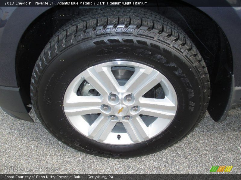 Atlantis Blue Metallic / Dark Titanium/Light Titanium 2013 Chevrolet Traverse LT