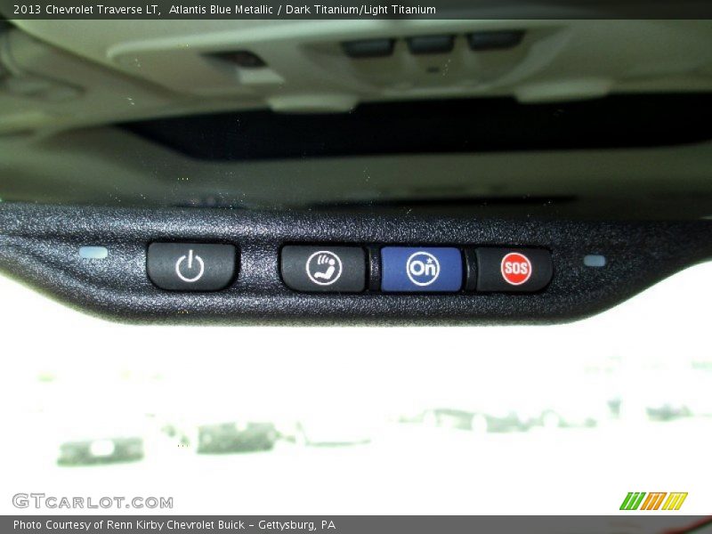 Atlantis Blue Metallic / Dark Titanium/Light Titanium 2013 Chevrolet Traverse LT