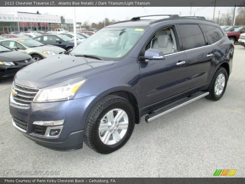 Atlantis Blue Metallic / Dark Titanium/Light Titanium 2013 Chevrolet Traverse LT