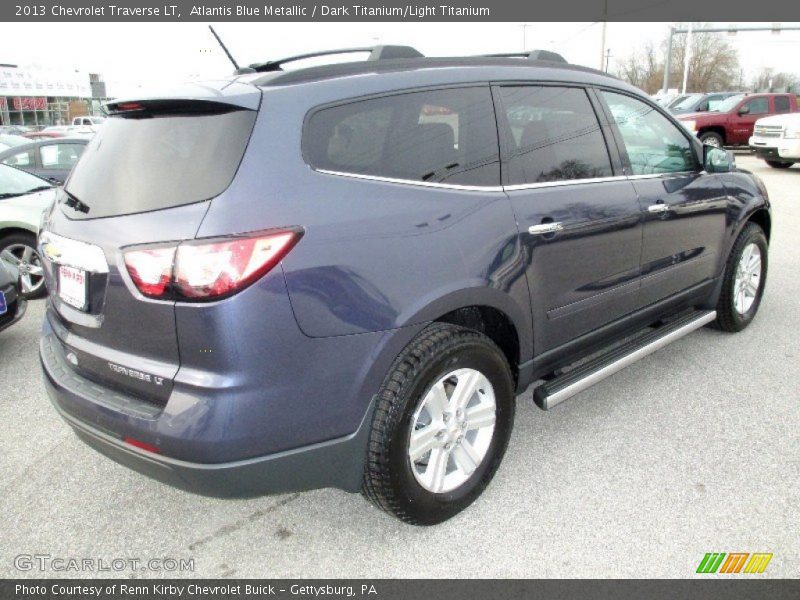 Atlantis Blue Metallic / Dark Titanium/Light Titanium 2013 Chevrolet Traverse LT