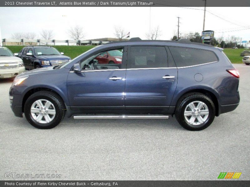 Atlantis Blue Metallic / Dark Titanium/Light Titanium 2013 Chevrolet Traverse LT