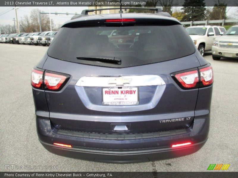 Atlantis Blue Metallic / Dark Titanium/Light Titanium 2013 Chevrolet Traverse LT