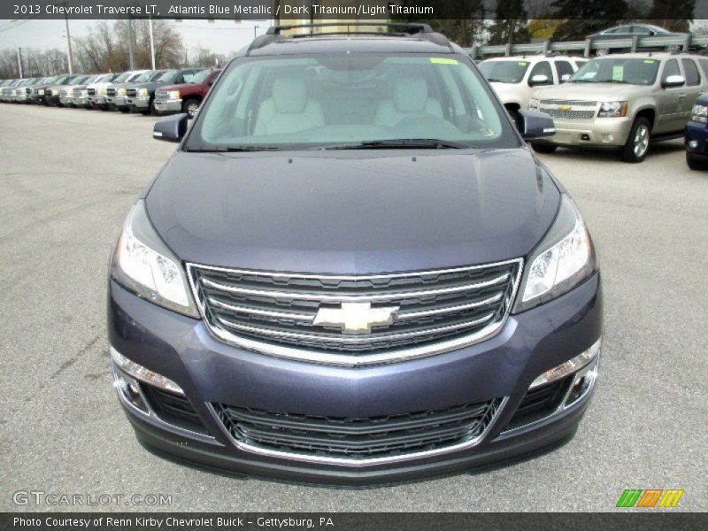Atlantis Blue Metallic / Dark Titanium/Light Titanium 2013 Chevrolet Traverse LT
