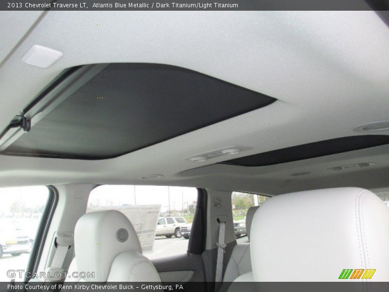 Atlantis Blue Metallic / Dark Titanium/Light Titanium 2013 Chevrolet Traverse LT