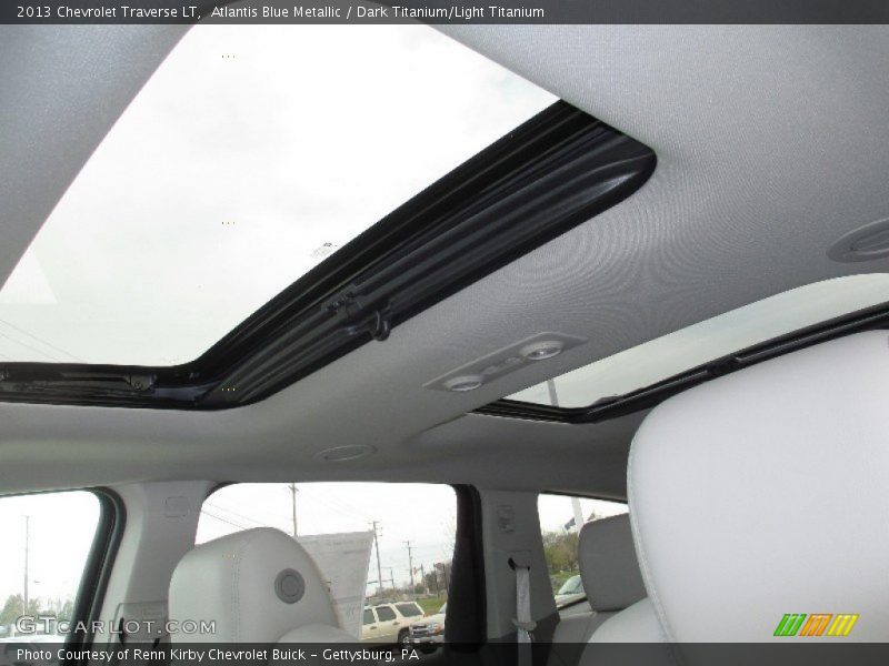 Atlantis Blue Metallic / Dark Titanium/Light Titanium 2013 Chevrolet Traverse LT