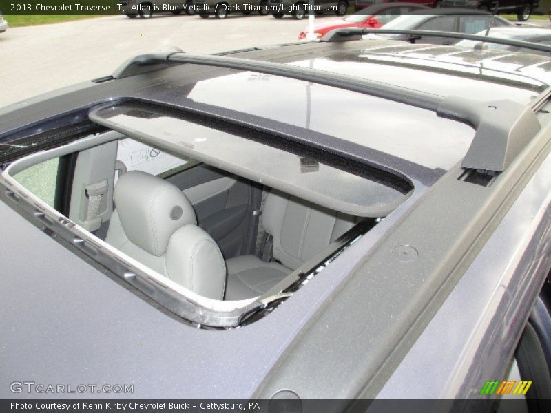 Atlantis Blue Metallic / Dark Titanium/Light Titanium 2013 Chevrolet Traverse LT