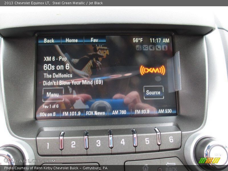 Steel Green Metallic / Jet Black 2013 Chevrolet Equinox LT