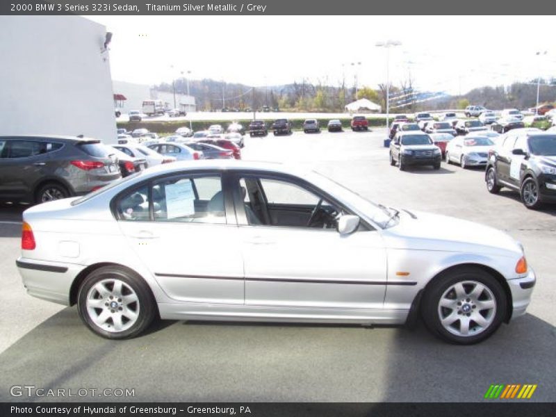 Titanium Silver Metallic / Grey 2000 BMW 3 Series 323i Sedan