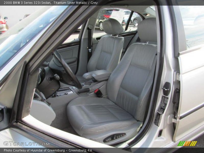 Titanium Silver Metallic / Grey 2000 BMW 3 Series 323i Sedan