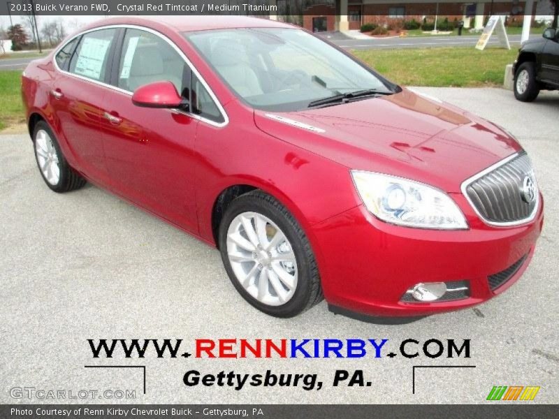 Crystal Red Tintcoat / Medium Titanium 2013 Buick Verano FWD