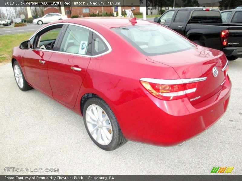 Crystal Red Tintcoat / Medium Titanium 2013 Buick Verano FWD