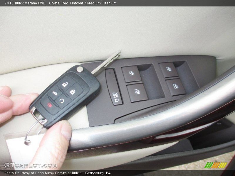 Crystal Red Tintcoat / Medium Titanium 2013 Buick Verano FWD