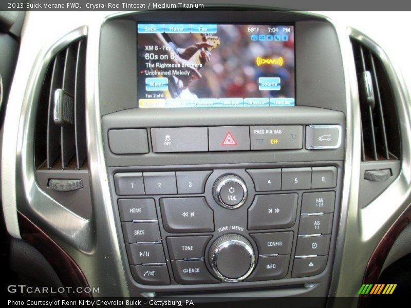 Crystal Red Tintcoat / Medium Titanium 2013 Buick Verano FWD