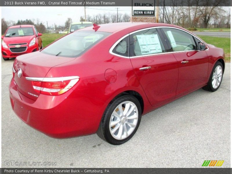 Crystal Red Tintcoat / Medium Titanium 2013 Buick Verano FWD