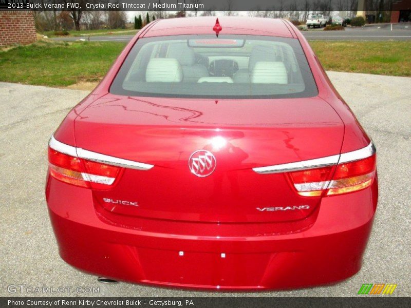 Crystal Red Tintcoat / Medium Titanium 2013 Buick Verano FWD