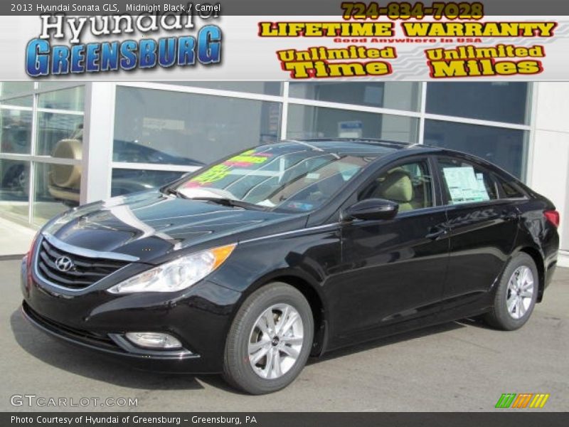 Midnight Black / Camel 2013 Hyundai Sonata GLS