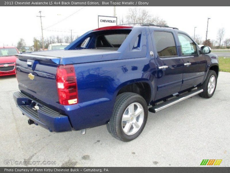 Blue Topaz Metallic / Ebony 2013 Chevrolet Avalanche LS 4x4 Black Diamond Edition