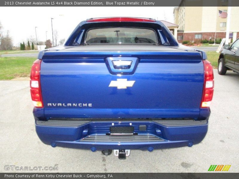 Blue Topaz Metallic / Ebony 2013 Chevrolet Avalanche LS 4x4 Black Diamond Edition
