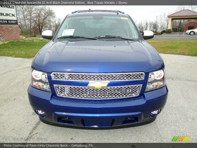 Blue Topaz Metallic / Ebony 2013 Chevrolet Avalanche LS 4x4 Black Diamond Edition
