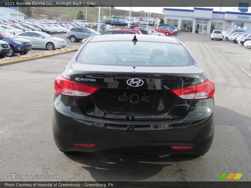 Midnight Black / Gray 2013 Hyundai Elantra GLS