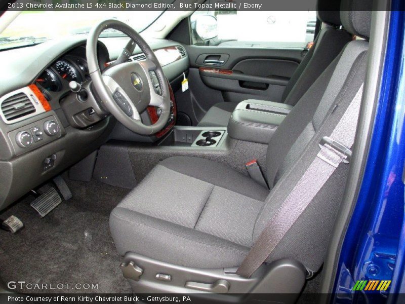 Blue Topaz Metallic / Ebony 2013 Chevrolet Avalanche LS 4x4 Black Diamond Edition
