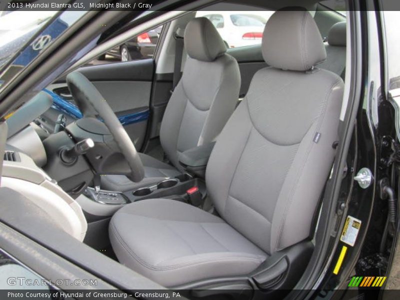 Midnight Black / Gray 2013 Hyundai Elantra GLS